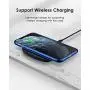 DTTO Compatible with iPhone 11 Pro Max Case, Slim Fit Clear Soft TPU Cover with Metal Luster Edge for 2019 iPhone 6.5 Inch，Blue