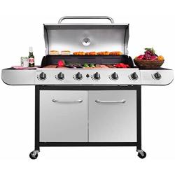 Royal Gourmet SG6002 Cabinet Propane Gas Grill, 6-Burner, Stainless Steel