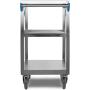 Carlisle UC3031827 Stainless Steel 18-8 Utility Cart, 300-lb. Capacity, 34'' x 18'' x 27'', 3 Shelf