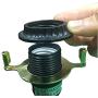 TooToo Star Lamp Shade Harp Holder and Light Base UNO Fitter Adapter Converter Finial Set, Detachable Parts (Brass, E27 Adapter, 8 inch)