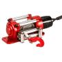 Bonarty RC Winch, 1/10 Scale RC Metal Steel Wired Automatic Winch with Remote Controller Receiver for 1/10 RC Crawler Car RC4WD