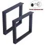 MBQQ Furniture Legs 15.7”Height 17.7”Wide Rustic Decory Square Tube Table Legs,Heavy Duty Metal Desk Legs,Dining Table Legs,Industrial Modern, DIY Iron Bench Legs MBQQ Furniture Legs 15.7”Height 17.7”Wide Rustic Decory Square Tube Table Legs,Heavy Duty Metal Desk Legs,Dining Table Legs,Industrial Modern, DIY Iron Bench Legs