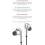 BLON BL-T3 in Ear Headphone, HiFi DJ in Ear Monitor, 11mm Composite Diaphragm Dynamic Drive Metal Earphone with Detachable Cable in Ear Earphone (No Mic, BL-T3 Silver)