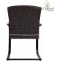 Grand patio Spring Motion Patio Dining Wicker Chairs Set of 2 Outdoor Deck Garden Pool Backyard Metal Chair with Grey Cushion