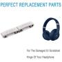 Replacement Headband Metal Folding Hinge Clip Cover Pin Repair Parts Set Compatible with Studio 3 Studio 3.0 Wireless Over-Ear Headphones (Silver)