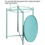 HollyHOME Tray Metal End Table, Sofa Table Small Round Side Tables, Anti-Rust and Waterproof Outdoor & Indoor Snack Table, Accent Coffee Table,(H) 20.28'' x(D) 16.38'', Blue HollyHOME Tray Metal End Table, Sofa Table Small Round Side Tables, Anti-Rust and Waterproof Outdoor & Indoor Snack Table, Accent Coffee Table,(H) 20.28'' x(D) 16.38'', Blue