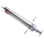 EatingBiting 10ml Reusable Stainless Steel Hypodermic Veterinary Animal Syringe Glass for Lab/Stainless Steel/Simple Structure/with Locking Screws Simple Operation