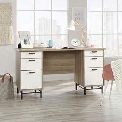 Sauder Anda Norr Executive Desk, L: 56.3'' x W: 22.13'' x H: 29.53'', Sky Oak