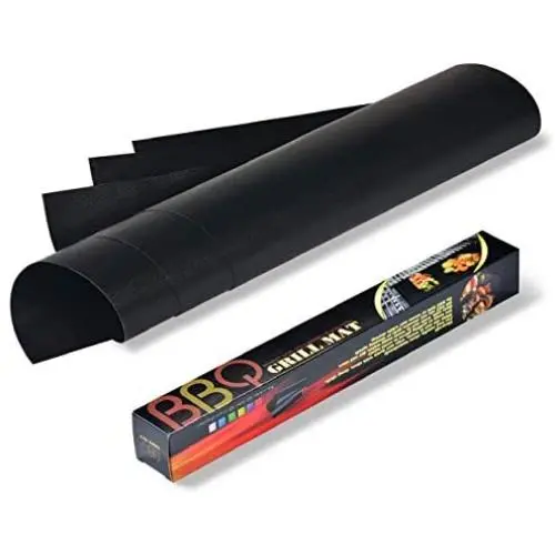 GRILLMATIC Grill Mat Set of 2, Heavy Duty, Thick, Barbecue Accessory for Ovens, Electric or Gas Grills, BBQ Grill Baking Mats Teflon, Nonstick, Reusable, and Easy Clean up GRILLMATIC Grill Mat Set of 2, Heavy Duty, Thick, Barbecue Accessory for Ovens, Electric or Gas Grills, BBQ Grill Baking Mats Teflon, Nonstick, Reusable, and Easy Clean up