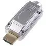 Oiyagai 2pcs HDMI Adapter Signals Terminal Breakout Metal Cover Terminal Breakout Board Connector Solderless Free Welding Adaptor (Silver)