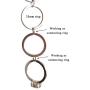 WUBOECE 300 PCS 8mm Metal Split Ring Nickel Plated Small Key Chain Ring Part for Connecting Clasps Charms Links and Ornament Crafts, Silver