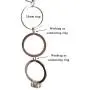 WUBOECE 300 PCS 8mm Metal Split Ring Nickel Plated Small Key Chain Ring Part for Connecting Clasps Charms Links and Ornament Crafts, Silver