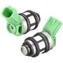 X AUTOHAUX JS4D-2 2 Pins Automobile Fuel Injector Replacement Plastic Metal for Nissan Frontier 1998-2004