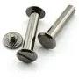 60 Sets Black Chicago Screws 1 Inches Screw Posts Metal Accessories Nail Rivet Chicago Button for DIY Leather Decoration Document Book Album Bookbinding Round Flat Head Stud Screw M5x25 60 Sets Black Chicago Screws 1 Inches Screw Posts Metal Accessories Nail Rivet Chicago Button for DIY Leather Decoration Document Book Album Bookbinding Round Flat Head Stud Screw M5x25