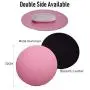 Round Mouse Pad LoiStu Round Aluminum Alloy Mouse Pad Winter and Summer Dual-Use Waterproof Antiski Matte Metal / High-Grade PU Leather Mouse Pad (Rose Gold)
