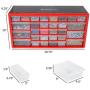 Storage Drawers-30 Compartment Organizer Desktop or Wall Mountable Container for Hardware, Parts, Craft Supplies, Beads, Jewelry, and More by Stalwart