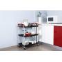 Olympia Tools 85-188 Pack-N-Roll Folding Collapsible Service Cart, Black, 50 Lb. Load Capacity per Shelf