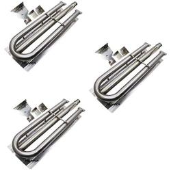 Htanch SA5481(3-Pack) Stainless Steel Viking Grill Burner Replacement for Viking 316-911, VGBQ 30, VGBQ 41, VGBQ 53 in T Series, VGBQ030-2T, VGBQ300-2RT/E, VGBQ3002RE, VGBQ3002RE1, VGBQ3002RT