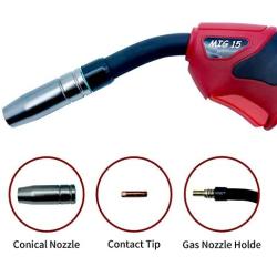 MIG Welding Gun Torch Stinger 150Amp 10ft(3m) Type MB15 Binzel Euro Connector Fit for MIG MAG Variety of Welding Machines