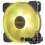 Reeven Kiran Sync 120mm RGB LED Fan, Quiet Case/CPU Cooler Fan Single Pack, Compatible with ASUS Aura Sync, 4-Pin/PWM 400-1500 RPM(RE1225FD15EW-R12P)