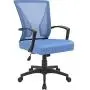 Furmax Office Chair Mid Back Swivel Lumbar Support Desk Chair, Computer Ergonomic Mesh Chair with Armrest (Blue)