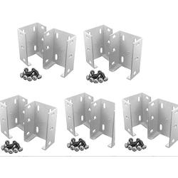 Aluminum Fence Rail Bracket 10 PС Heavy Duty Metal Outdoor Garden Vinyl Fence.