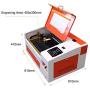TEN-HIGH CO2 engrave Machine, 40W 300x400mm Laser Engraving Machine with Exhaust Fan USB Port