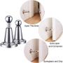 1 Pack Soft-Catch Magnetic Door Holder Magnetic Doorstops Stainless Steel Wall Mount Door Stop (1 Pack)