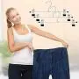 IEOKE Pant Hangers, Skirt Hangers with Clips Metal Trouser Clip Hangers for Heavy Duty Ultra Thin Space Saving (20pack)