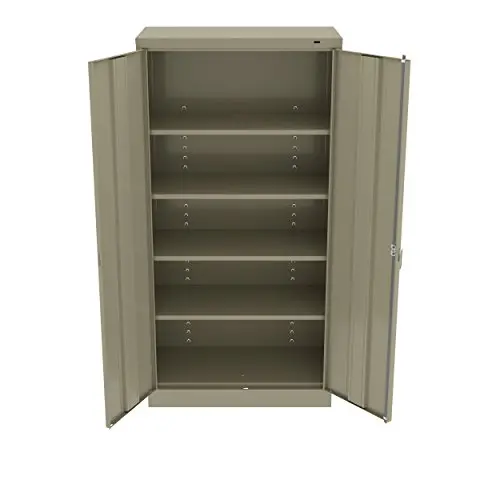 Tennsco 7224SD 7224 24 Gauge Steel Standard Welded Storage Cabinet, 4 Shelves, 200 lb. Capacity per Shelf, 36'' Width x 72'' Height x 24'' Depth, Sand Tennsco 7224SD 7224 24 Gauge Steel Standard Welded Storage Cabinet, 4 Shelves, 200 lb. Capacity per Shelf, 36'' Width x 72'' Height x 24'' Depth, Sand
