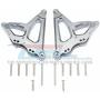 for Traxxas Unlimited Desert Racer 4X4 (#85076-4) Upgrade Parts Aluminum Rear Damper Mount - 1Pr Set Gray Silver
