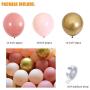 Beaumode Blush Pink Gold Balloon Garland for Girls Garden Tea Party Birthday Wedding Balloon Baby Shower Hen Party Bachelorette Cocktail Party Decorations