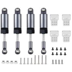 Useller Metal Adjustable Shock Absorber Damper with Extender Seat for WPL C14 C24 C34 C44 B14 B16 B24 1/16 RC Car Parts,Titanium