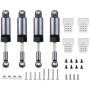 Useller Metal Adjustable Shock Absorber Damper with Extender Seat for WPL C14 C24 C34 C44 B14 B16 B24 1/16 RC Car Parts,Titanium