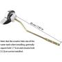OULII Toilet Flush Lever Handle Universal Toilet Handle Replacement for TOTO Kohler Toilet Tank (Side Mount)