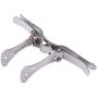 TopOffice 12 Pcs Metal Bow Tie Clips Silver DIY Bowtie Hardware Fastener Great Grade Metal Silver - 2.75''