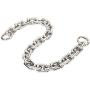 22.5 Inch Gorgeous Heavy Metal Bag Chain Purse Handle Shoulder Strap Replacement (Silver, Large)