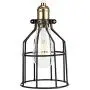 Simple Deluxe HIBULBCAGE 1-Pack Adjustable Industrial Clamp On Metal Bulb Guard Cage for Pendant, Vintage Lamp Holder and Ceiling Fan Light, Black Simple Deluxe HIBULBCAGE 1-Pack Adjustable Industrial Clamp On Metal Bulb Guard Cage for Pendant, Vintage Lamp Holder and Ceiling Fan Light, Black