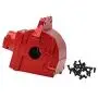 F Fityle 1 Set Upgrade Metal Upper Lower Gearbox Housing Cover Set for WLTOYS 144001, 1/14 RC Car Buggy Parts - Red F Fityle 1 Set Upgrade Metal Upper Lower Gearbox Housing Cover Set for WLTOYS 144001, 1/14 RC Car Buggy Parts - Red