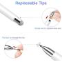 Stylus for iPad (2 Pcs), StylusHome Magnetic Disc Universal Stylus Pens Touch Screens for Apple/iPhone/Ipad pro/Mini/Air/Android/Microsoft/Surface All Capacitive Touch Screens - Black/White