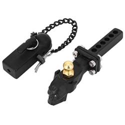 Demeras Rc Trailer Hook Metal Skull Pattern Tow Hook Connector Axial Trucks Trailer Hook Fit for TRX-4 1/10 Rc Car Model