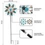 Mivnue Wind Spinner, Extra Large Metal Windmill Decorative Wind Catcher Lawn Ornament for Outdoor Yard Garden Decorations