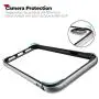 RANVOO iPhone Xs Max Bumper Case, Hard Slim Thin Metal Bumper with Soft TPU Inner Frame Case for iPhone Xs Max 6.5 Inch(2018)-Silver