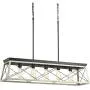 Briarwood Collection Whitewashed Five-Light Farmhouse Linear Chandelier Briarwood Collection Whitewashed Five-Light Farmhouse Linear Chandelier