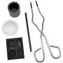 Gelible 5 Graphite Crucible Kits, Graphite Crucible Silver Ingot Mold, Jewelry Melting Ingot Set, For Gold, Silver, Platinum, Crucible + Pliers + Bowl + Combined Ingot Torch Tube + Graphite Stirring R Gelible 5 Graphite Crucible Kits, Graphite Crucible Silver Ingot Mold, Jewelry Melting Ingot Set, For Gold, Silver, Platinum, Crucible + Pliers + Bowl + Combined Ingot Torch Tube + Graphite Stirring R