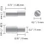 Shelf Pins 120 Pack 5mm Cabinet Furniture Shelf Support Pegs Spoon Shape Metal Nickel Bracket Pegs