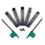 OSCARBIDE 3/8''Indexable Mini Carbide Lathe Turning Tool Holder Metal Lathe Tools Inserts Bits with Carbide Inserts TCMT110204(TCMT21.51),5 Pieces/Set