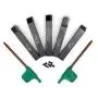 OSCARBIDE 3/8''Indexable Mini Carbide Lathe Turning Tool Holder Metal Lathe Tools Inserts Bits with Carbide Inserts TCMT110204(TCMT21.51),5 Pieces/Set