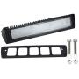 Raycharm 13'' 6000K Natrual White High Lumen Output Low Current Draw, 40° Down Angled Flood Beam, 12V/24V DC 27W 2700 LM, LED Light Fixture/Work Light/Scene Light for RV & Utility Vehicle, Black, 1PC