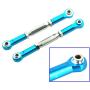 2PCS ShareGoo RC Front Rear Metal Steering Servo Link 70-90mm Adjustable Turnbuckles Camber Linkage Rod Ends for Traxxas Slash 4x4 5807 Stampede HQ727 1/10 RC Car Upgraded Parts,Blue